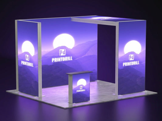 Brand Glow Suite – 10x10 SEG Modular Lightbox Booth