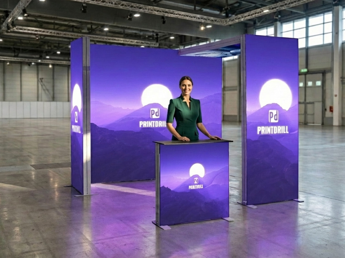 Brand Glow Suite – 10x10 SEG Modular Lightbox Booth Easy SEtup and Stunning view