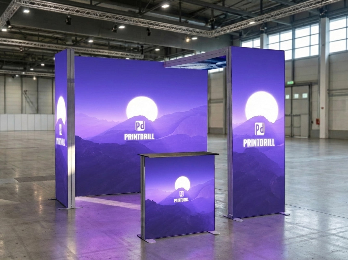 Brand Glow Suite – 10x10 SEG Modular Lightbox Booth Ready for Events and Exhibitions