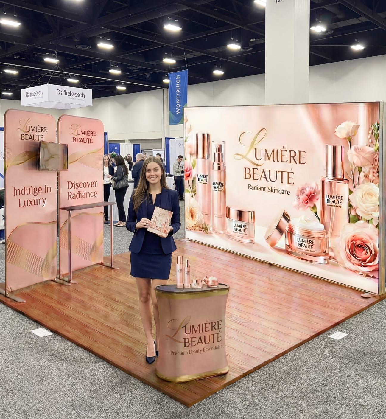 Brand Illuminate Booth – 10x10 Booth with SEG Light Box Display Photo