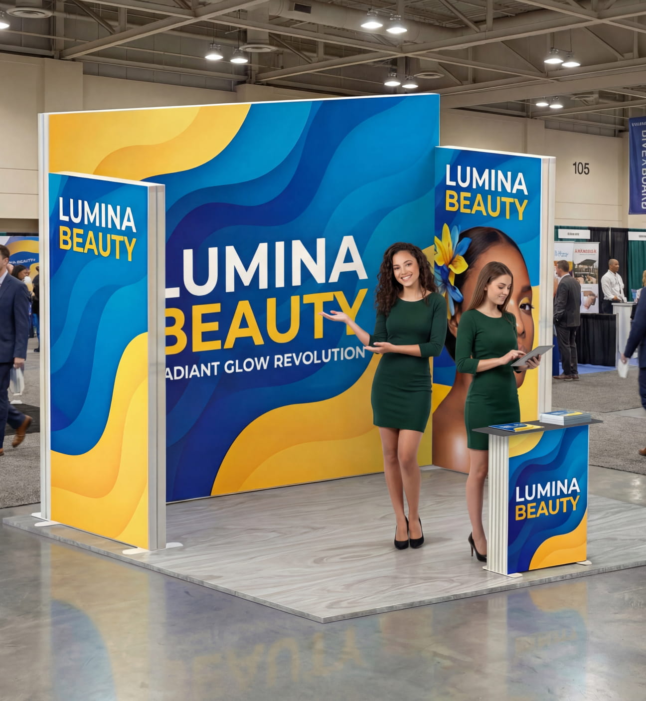 Brand Luminary Booth – SEG Modular Lightbox Booth Photo