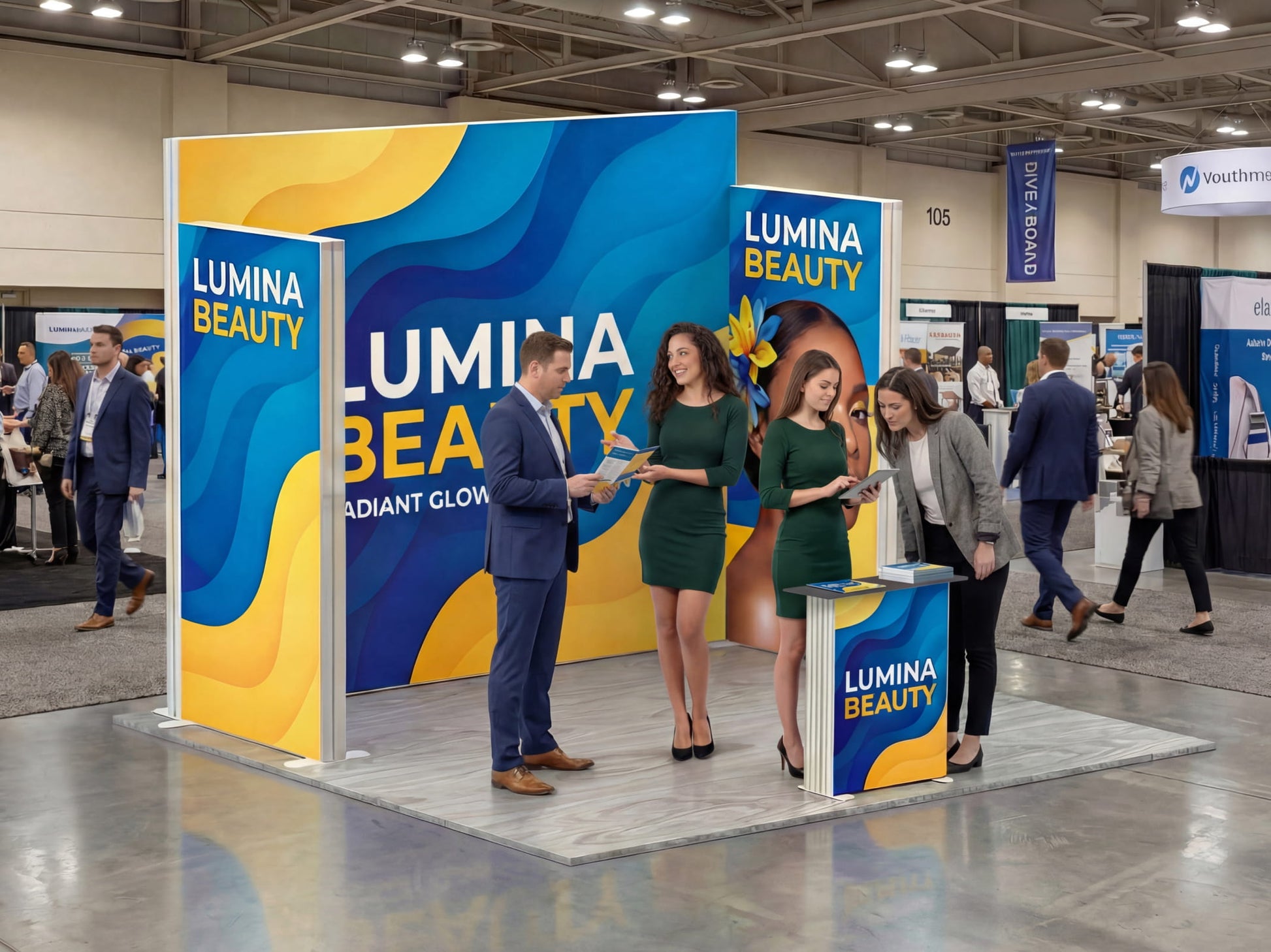 Brand Luminary Booth – SEG Modular Lightbox Booth in Exhibition 