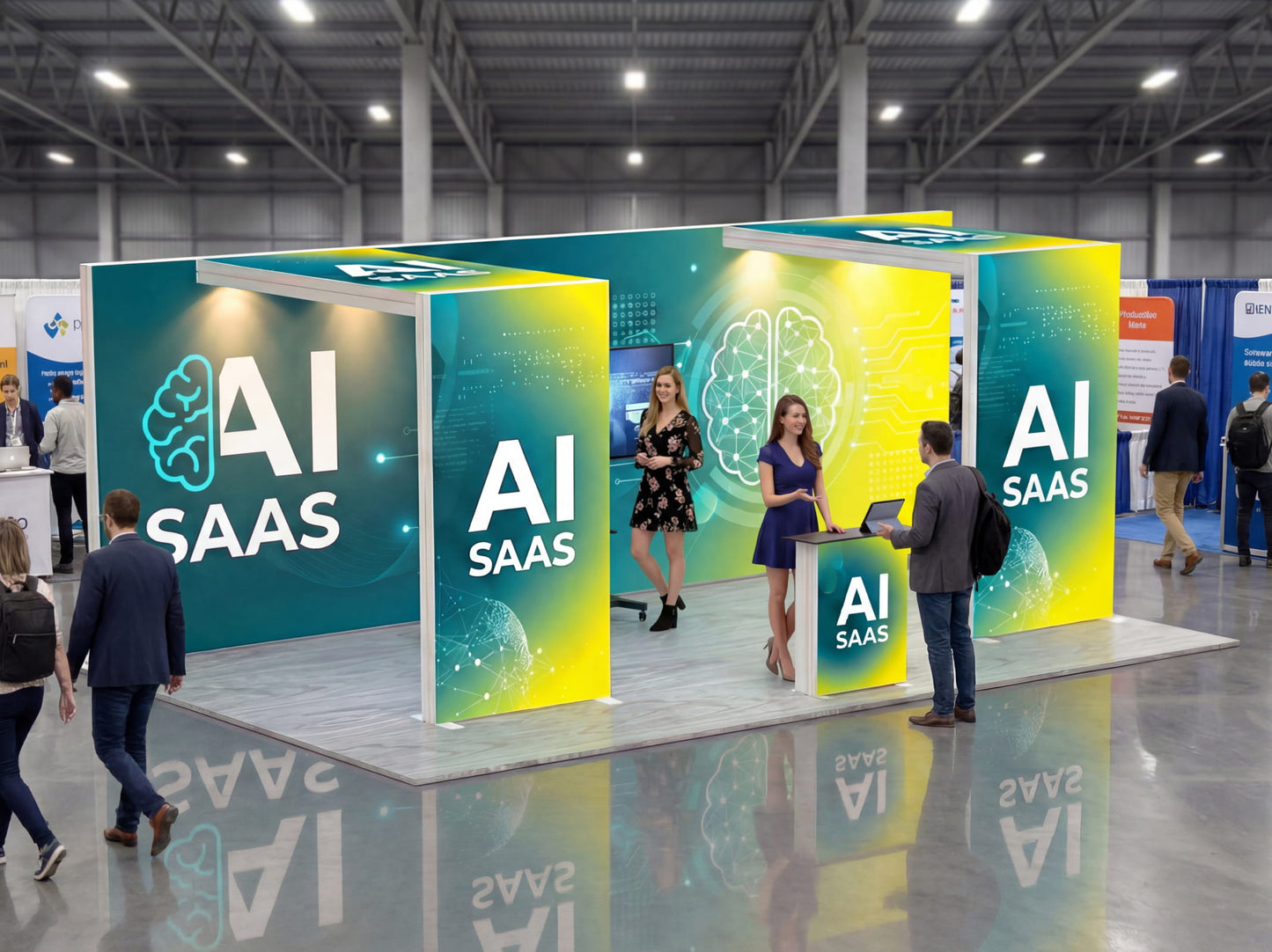 Brand Portal Booth – SEG Modular Lightbox Booth for Exhibitions