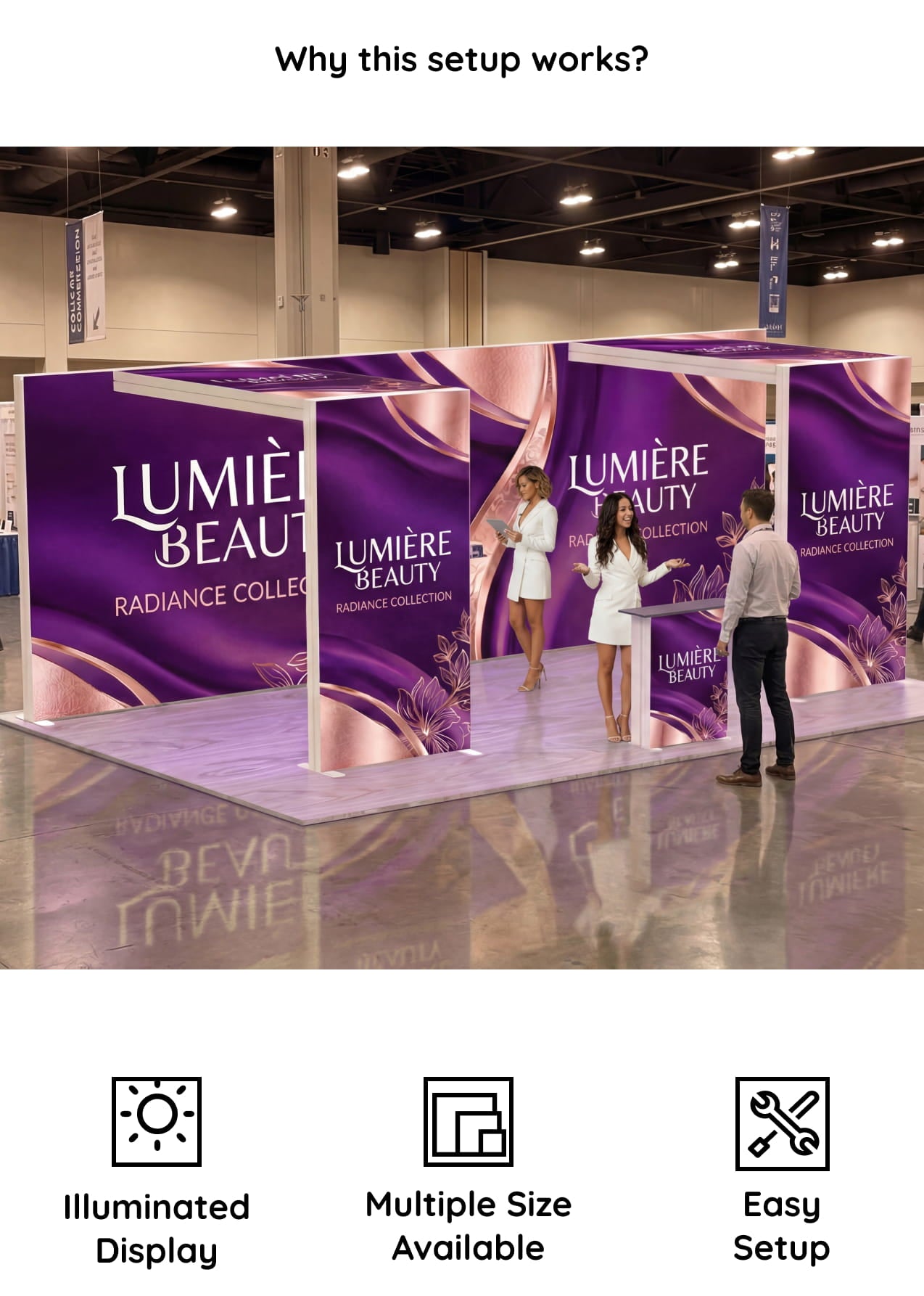Brand Portal Booth – SEG Modular Lightbox Booth Why this setup works