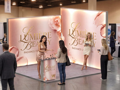 Brand Strata Booth – 10×10 SEG Modular Lightbox Booth for Exhibitions