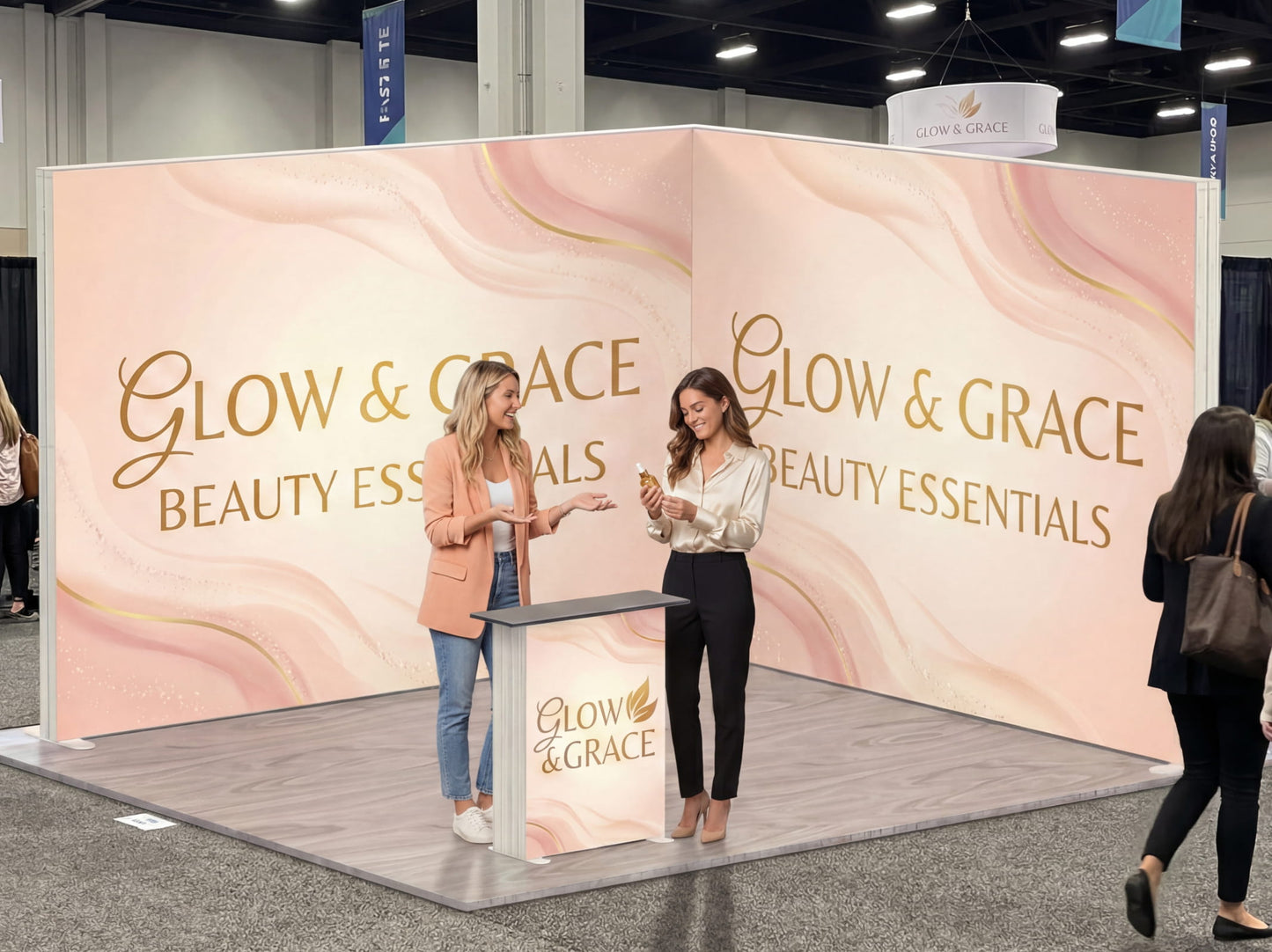 Brand Vanguard Booth – SEG Modular Lightbox Booth Branding in Exhibitions 