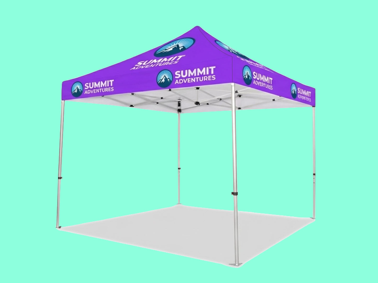 10x10 Custom Printed Outdoor Branding Canopy Tent