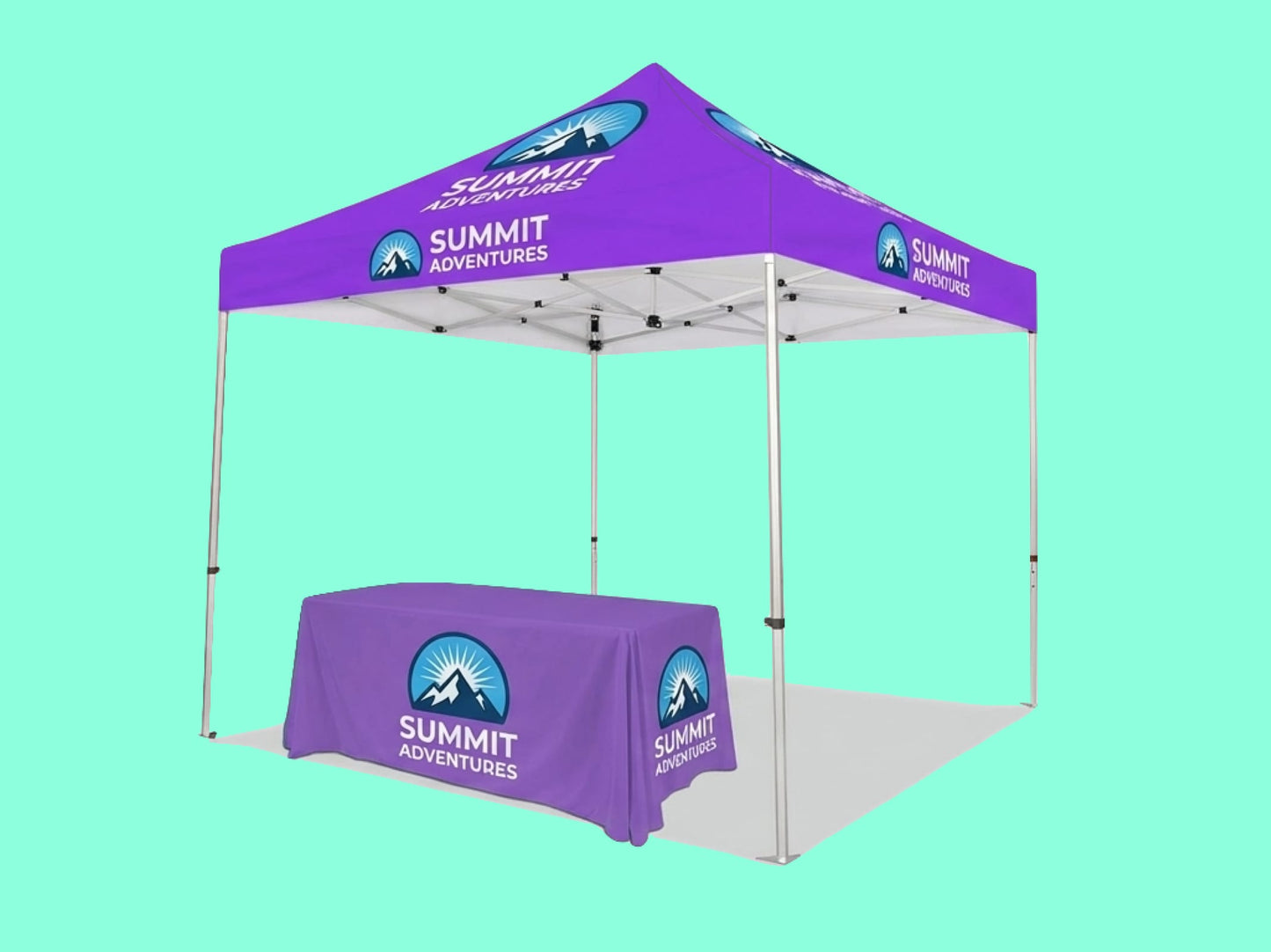 Canopy Tent 10x10 Printed Top with Table Cover