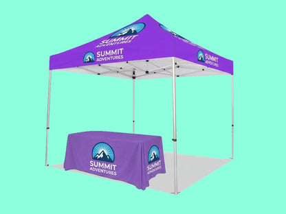 Canopy Tent 10x10 Printed Top with Table Cover