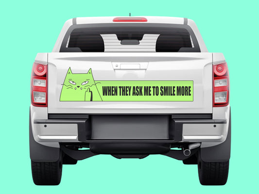 Car Bumper Sticker for Pickup Truck