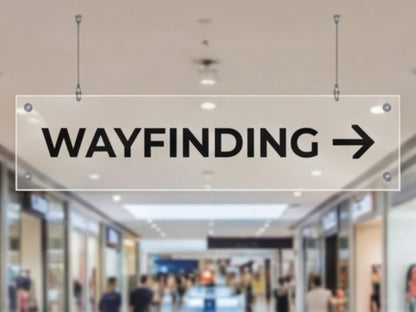 Ceiling-Hung Custom Acrylic Signs