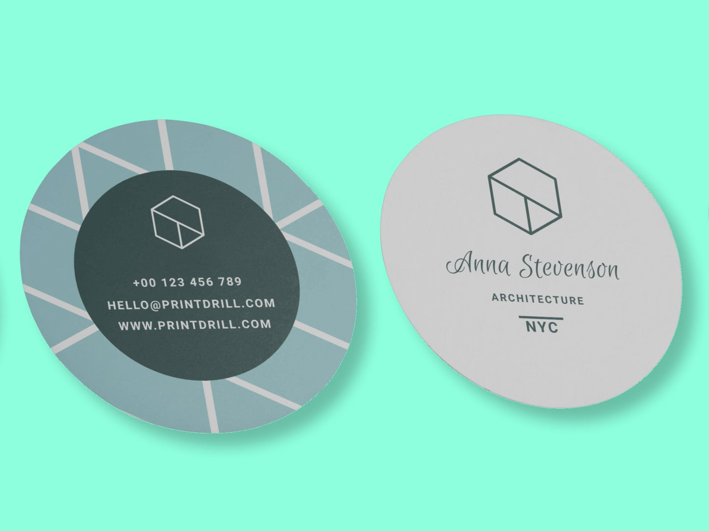 Circle Business Card Front and Back