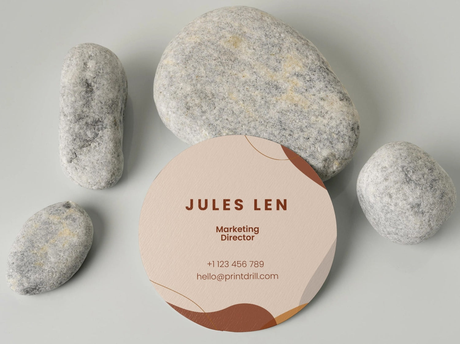 Circle Business Card Premium Matte Finish