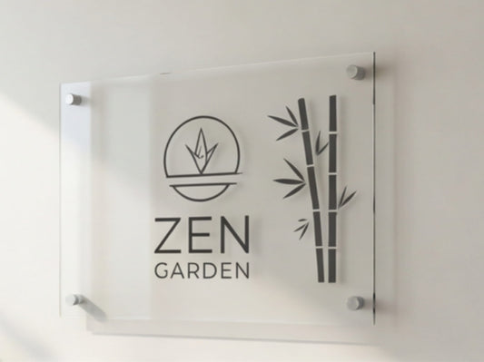 Clear Glass like Custom Acrylic Signs