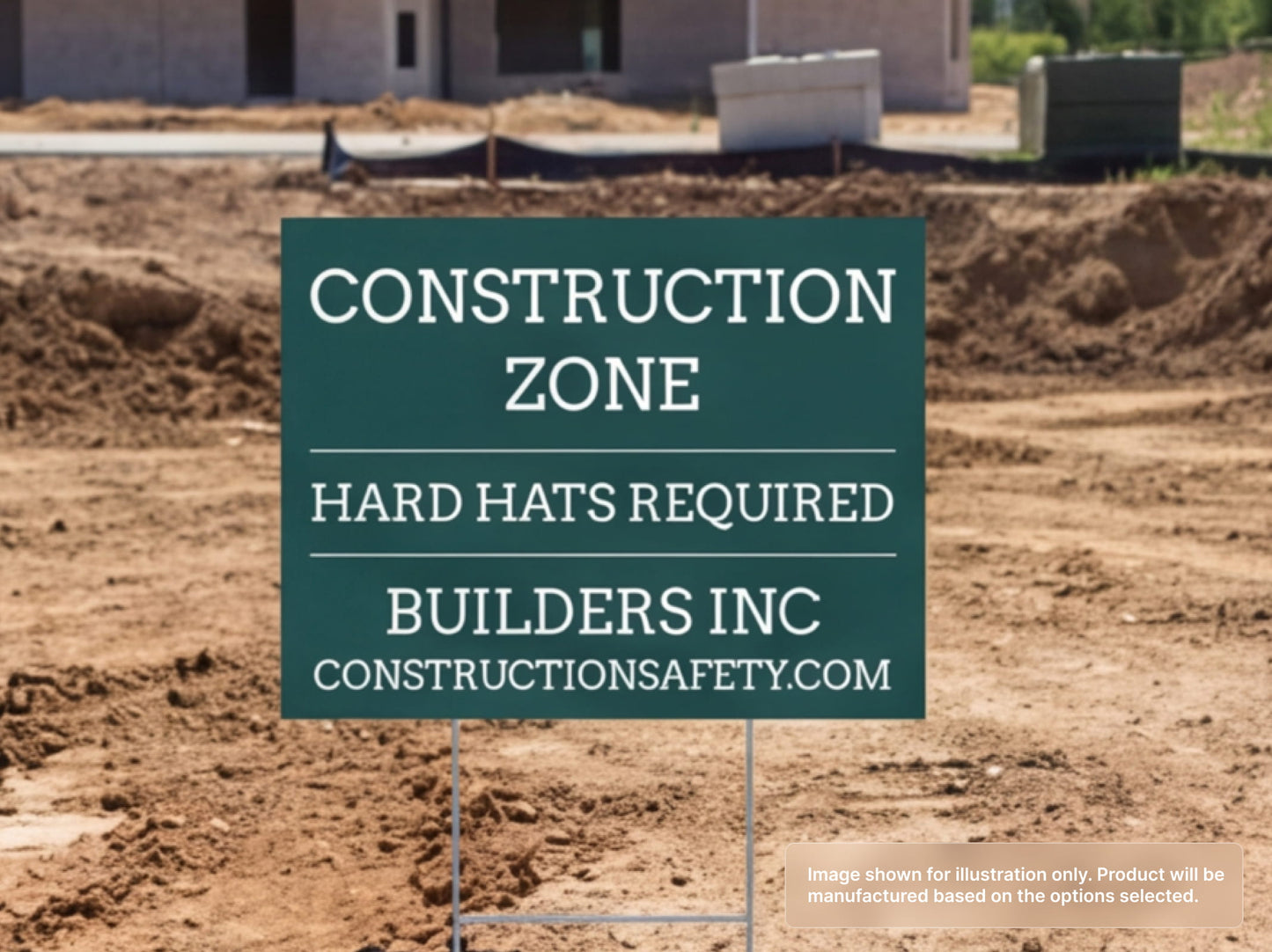 Construction Site Custom Yard Signs