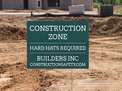Construction Site Custom Yard Signs