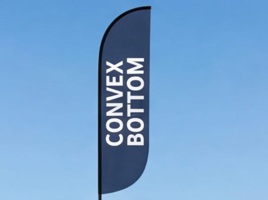 Convex Bottom Custom Feather Flag