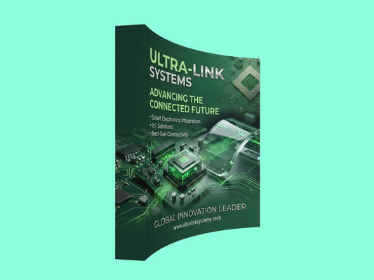 Curved Pop Display for Events and Exhibitions