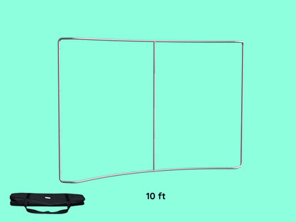Curved Tension Fabric Display 10 ft Frame Structure
