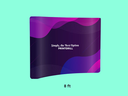 Curved Tension Fabric Display 8 ft