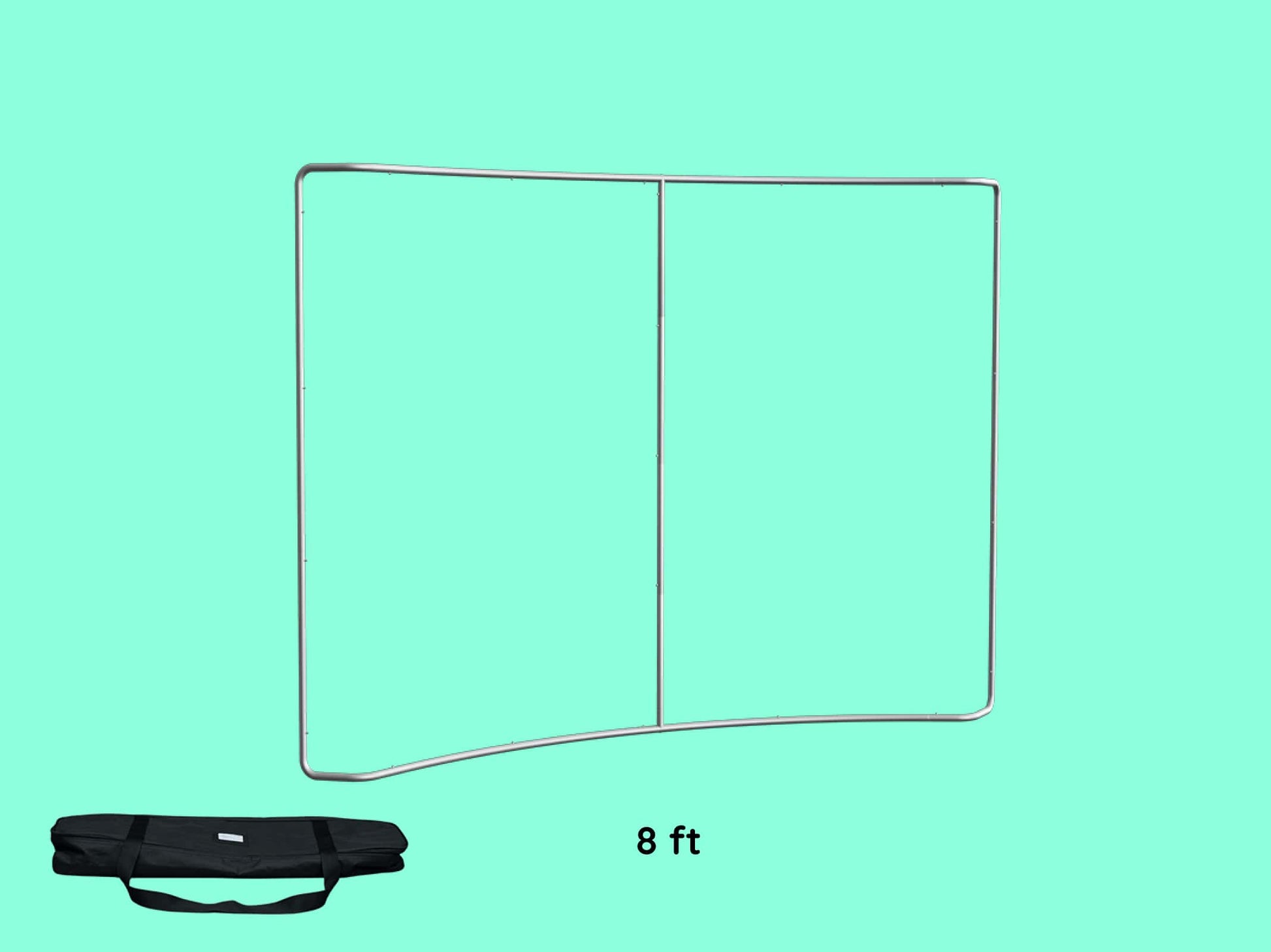 Curved Tension Fabric Display 8 ft Structure Frame