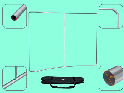 Curved Tension Fabric Display Hardware Specs