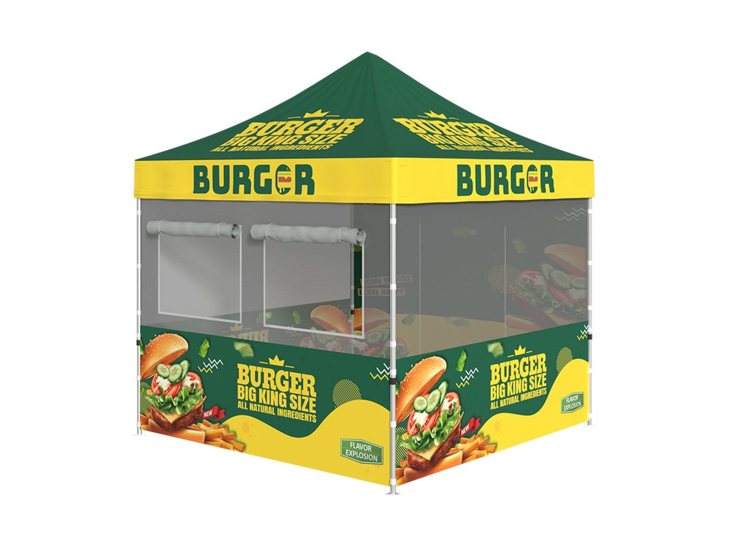 Custom 10x10 FOOD BOOTH TENT