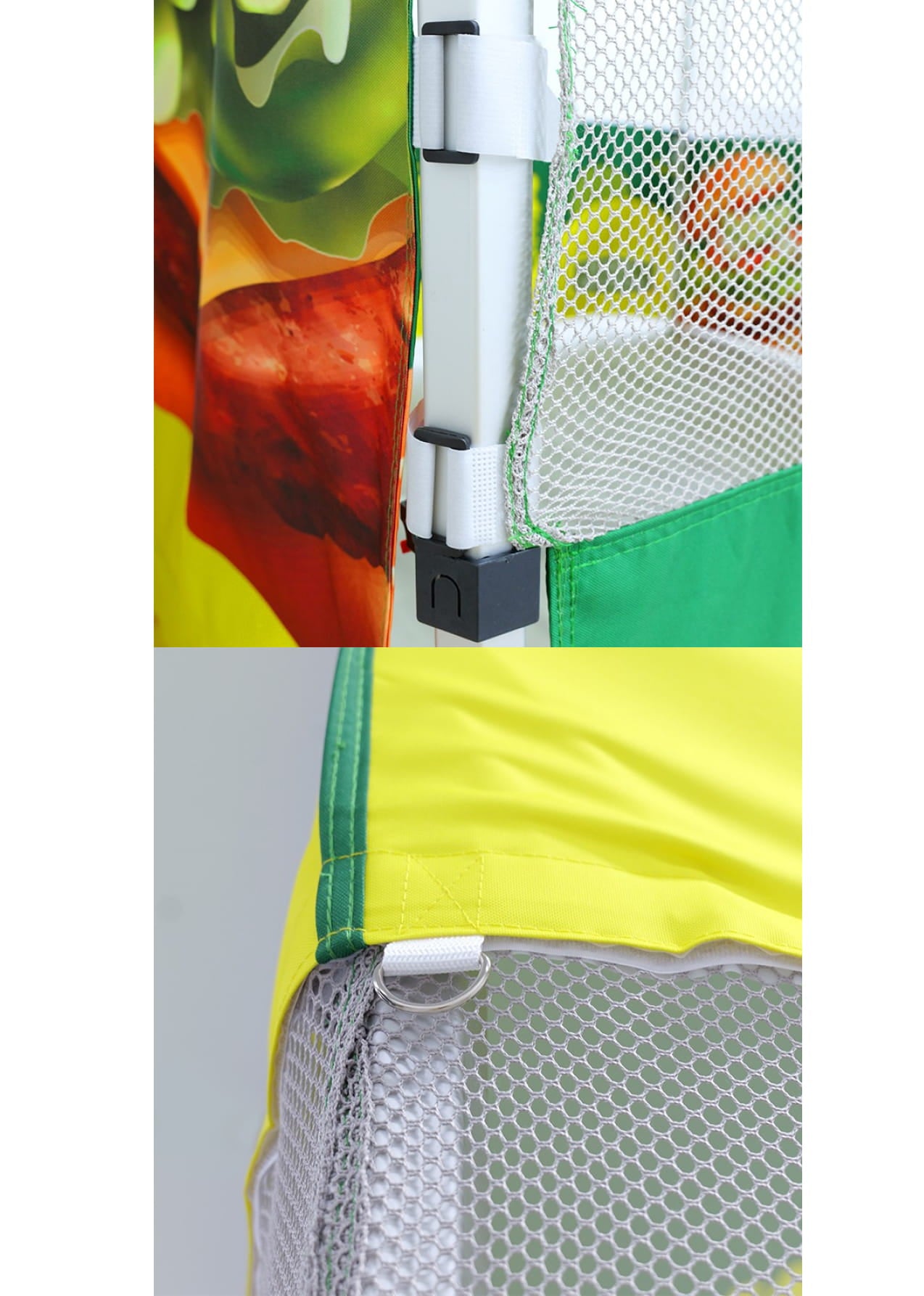Custom 10x10 FOOD BOOTH TENT Fabric & Net