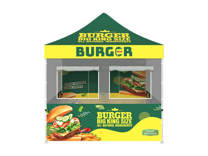 Custom 10x10 FOOD BOOTH TENT with windows