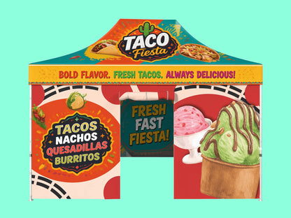 10x15 Custom Food Booth Tent