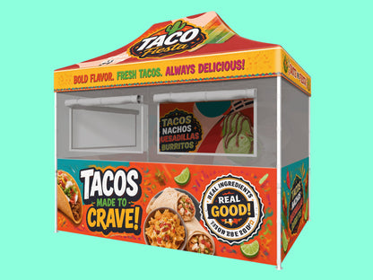 10x15 Custom Food Booth Tent