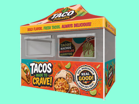 10x15 Custom Food Booth Tent
