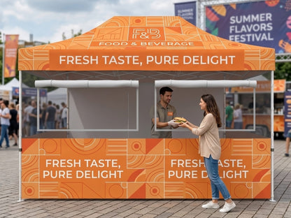 10x15 Custom Food Booth Tent