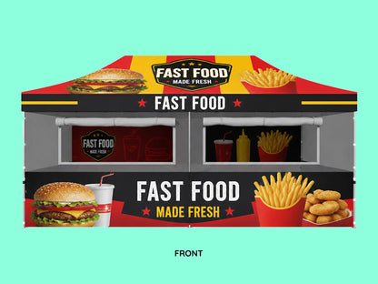 10x20 Custom Food Booth Tent