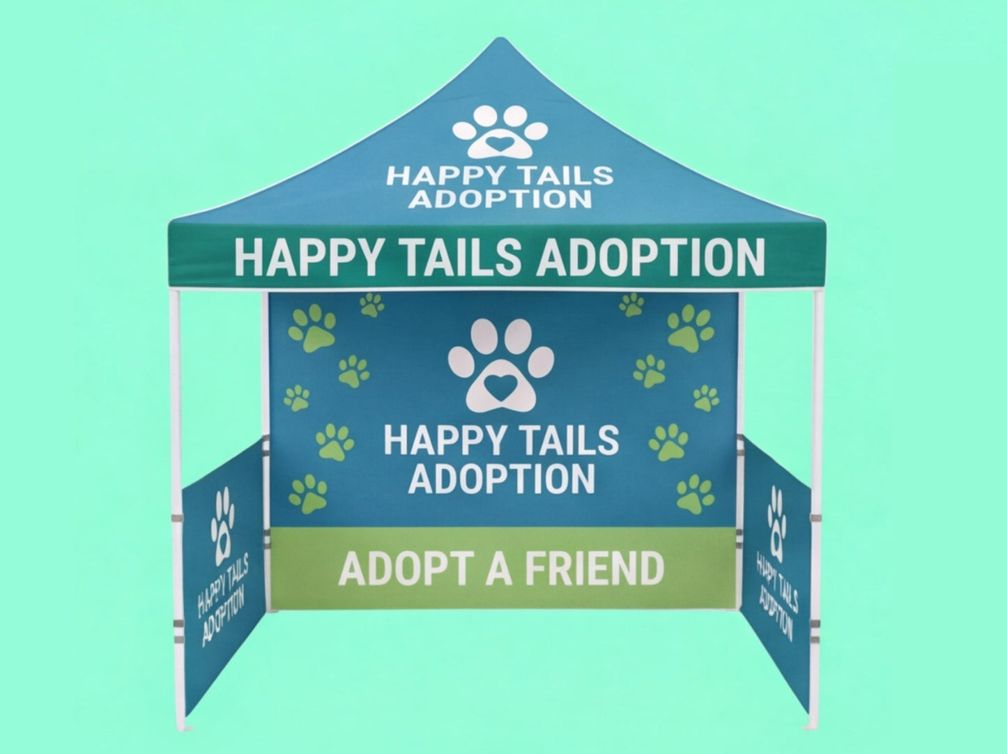 Custom Canopy Tent 10x10 for Animal Shelters