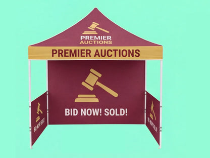 Custom Canopy Tent 10x10 for Auctions