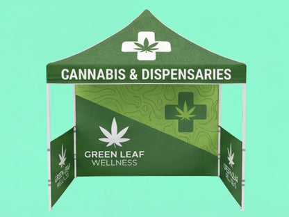 Custom Canopy Tent 10x10 for Cannabis & Dispensaries