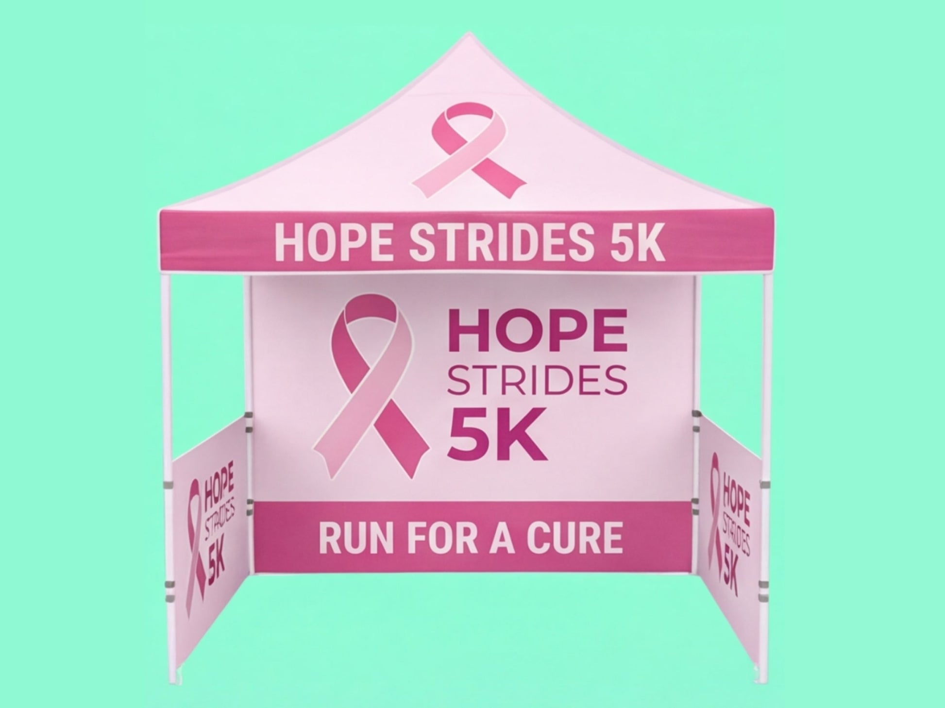 Custom Canopy Tent 10x10 for Charity Runs & Walks