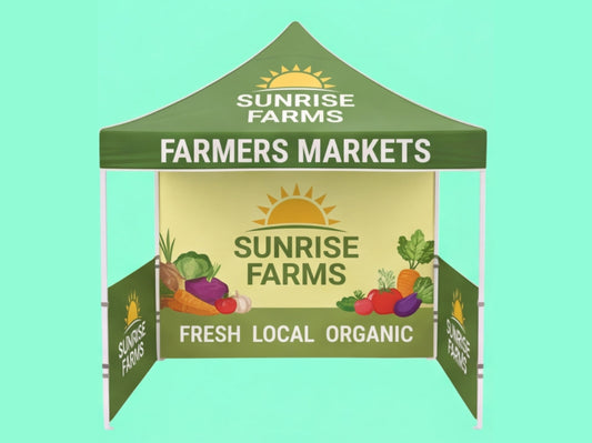 Custom Canopy Tent 10x10 for Farmers Markets