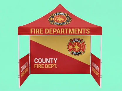Custom Canopy Tent 10x10 for Fire Departments