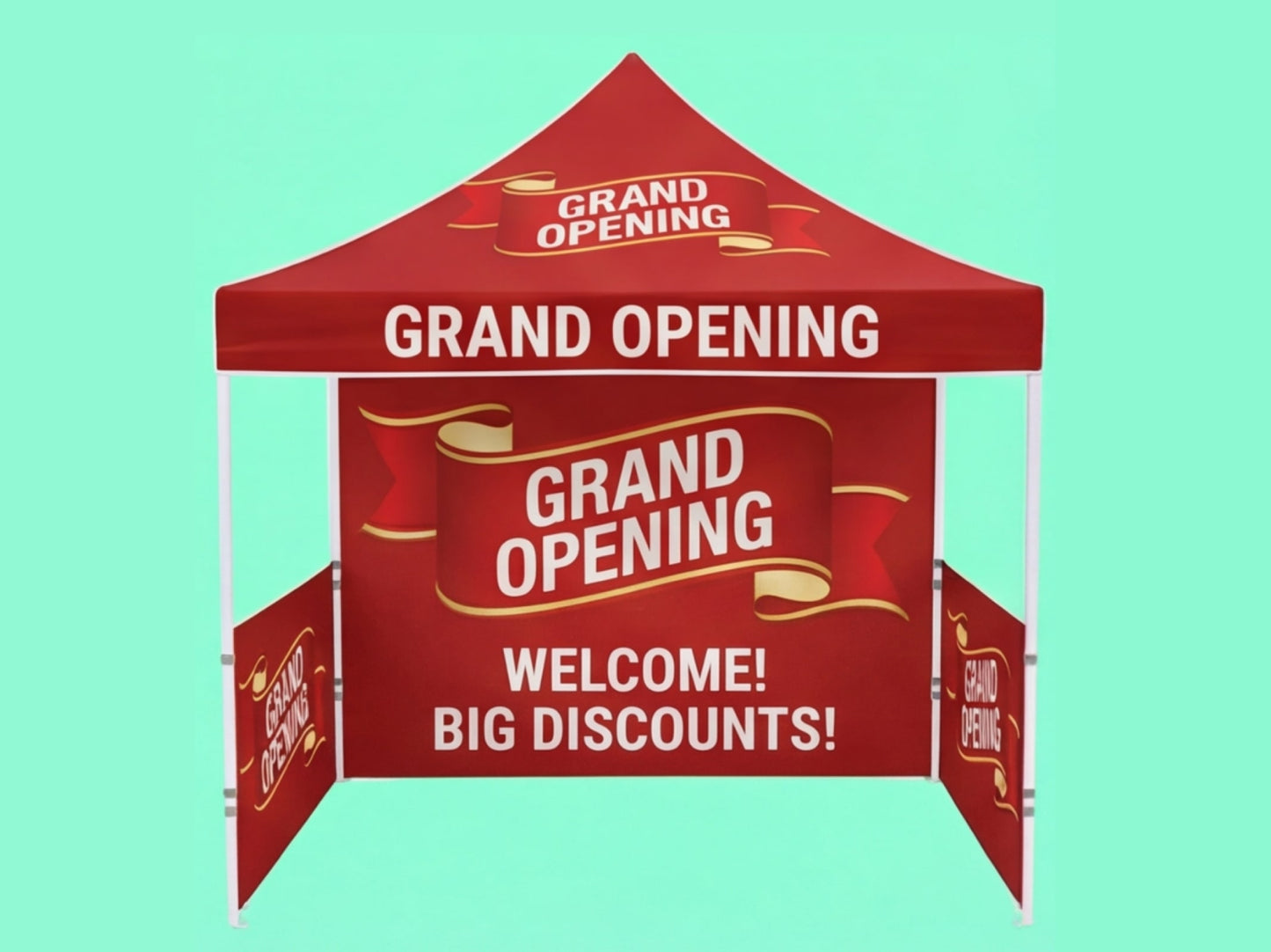 Custom Canopy Tent 10x10 for Grand Openings