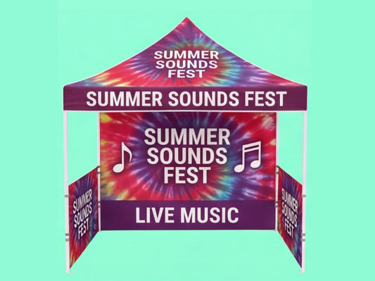 Custom Canopy Tent 10x10 for Music Festivals