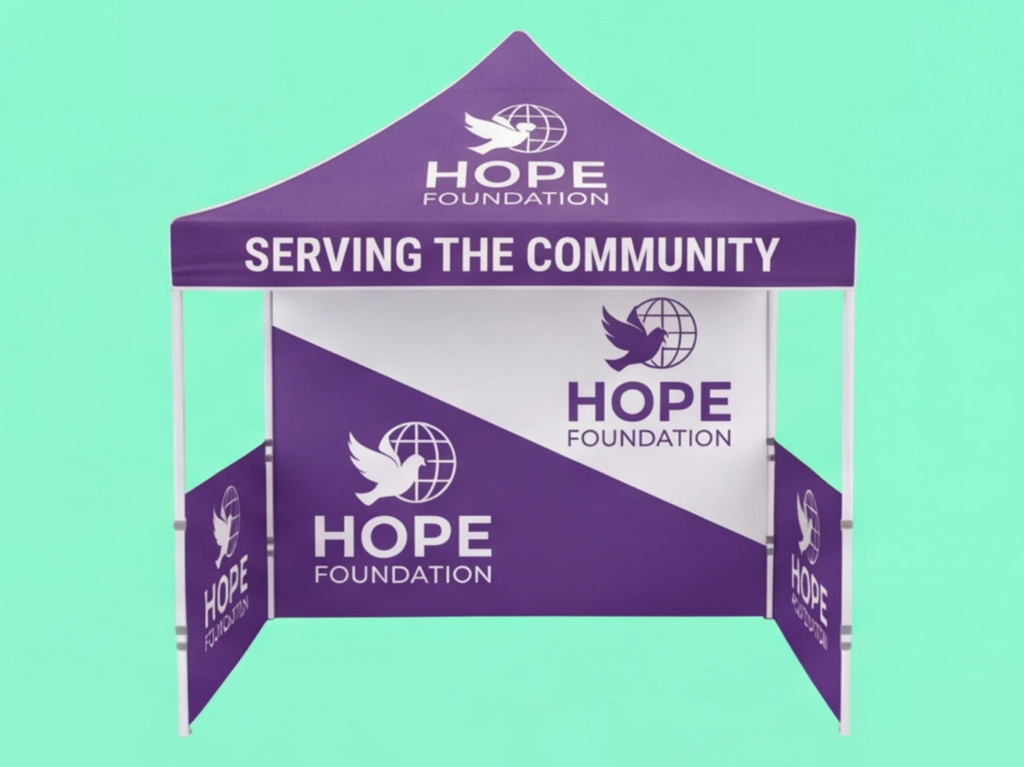 Custom Canopy Tent 10x10 for Non-Profits