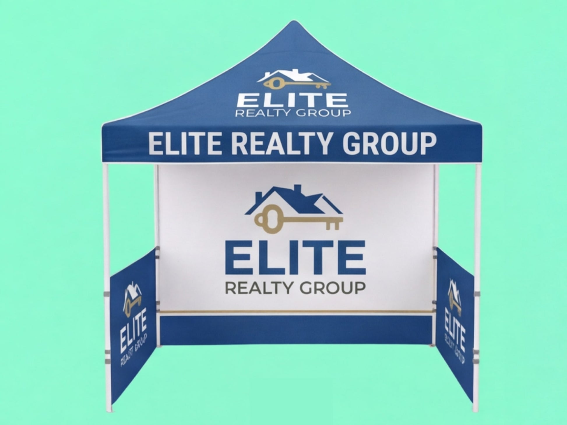 Custom Canopy Tent 10x10 for Real Estate