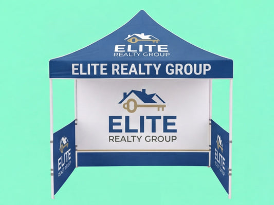Custom Canopy Tent 10x10 for Real Estate