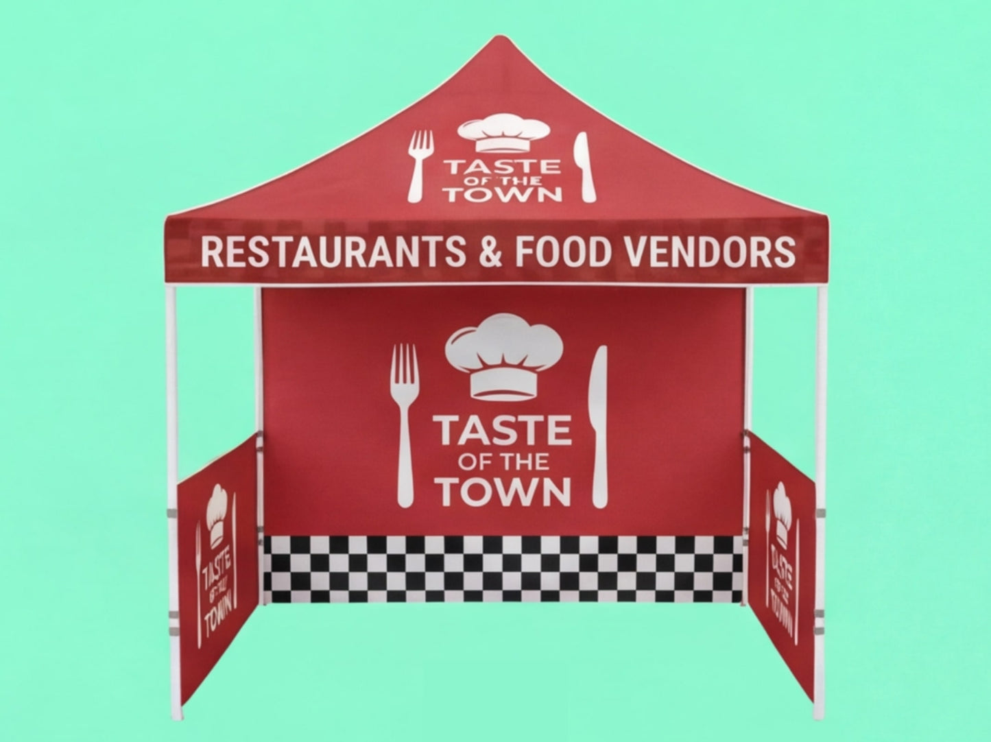 Custom Canopy Tent 10x10 for Restaurants & Food Vendors