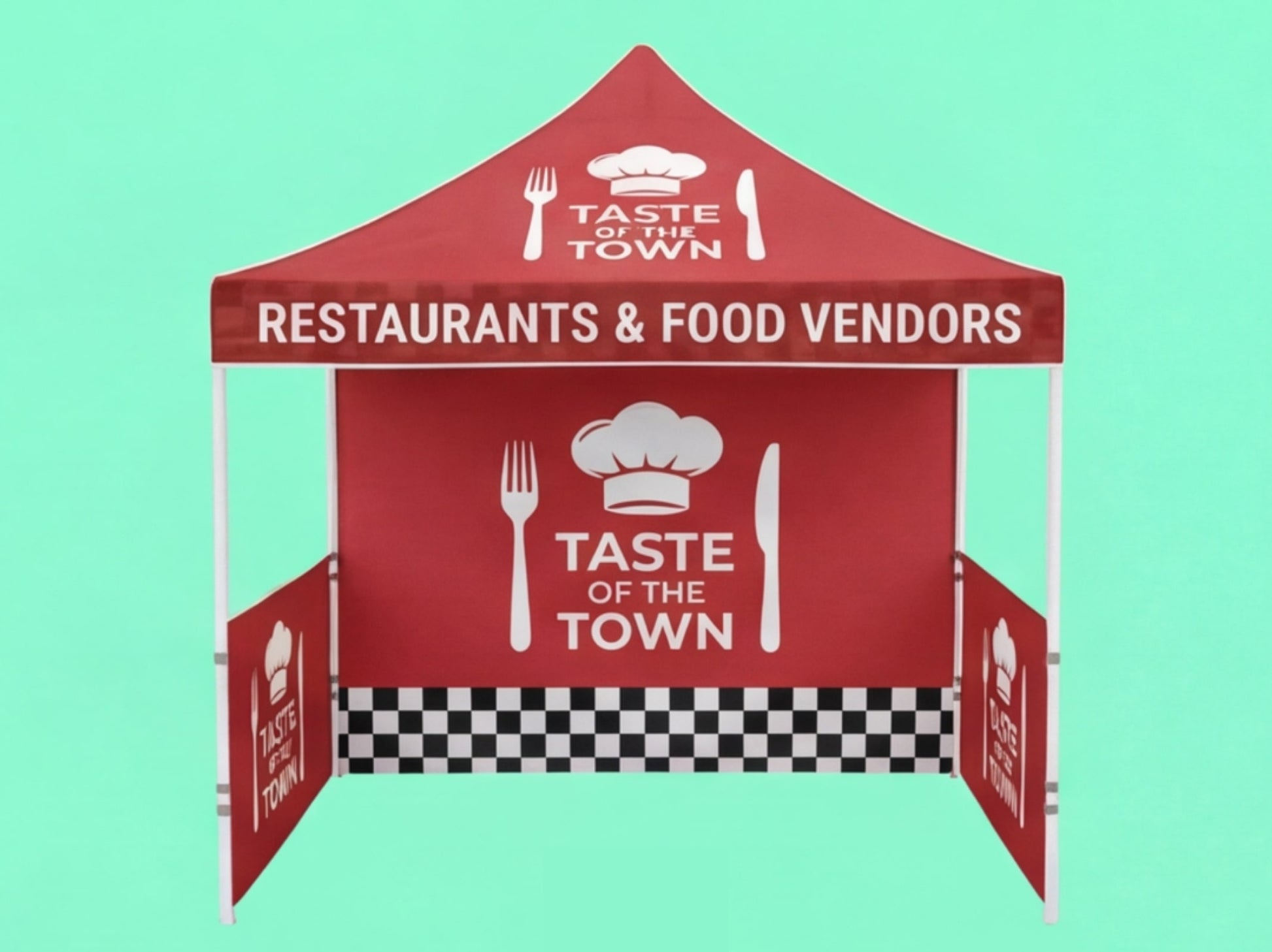 Custom Canopy Tent 10x10 for Restaurants & Food Vendors