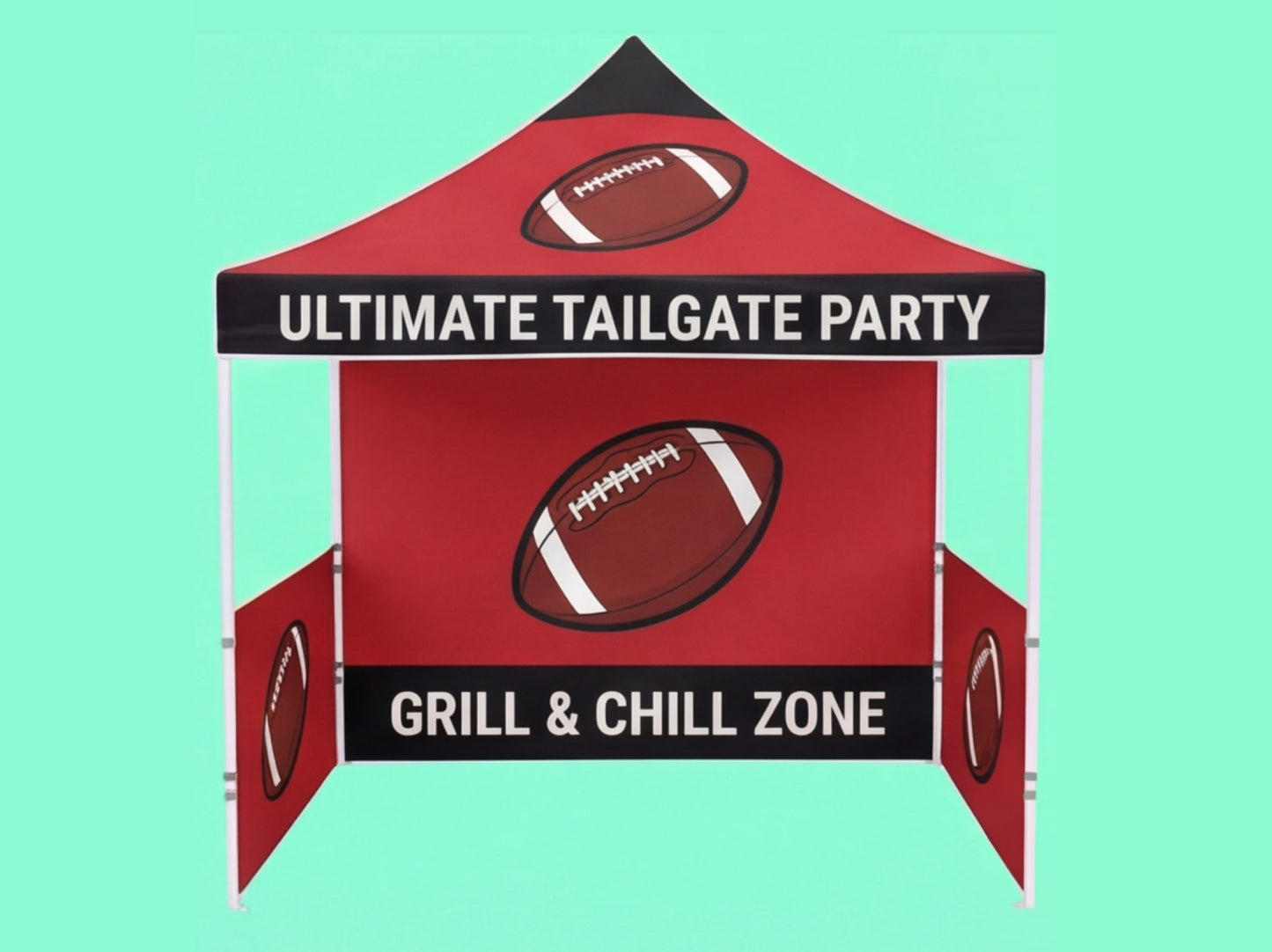 Custom Canopy Tent 10x10 for Tailgating