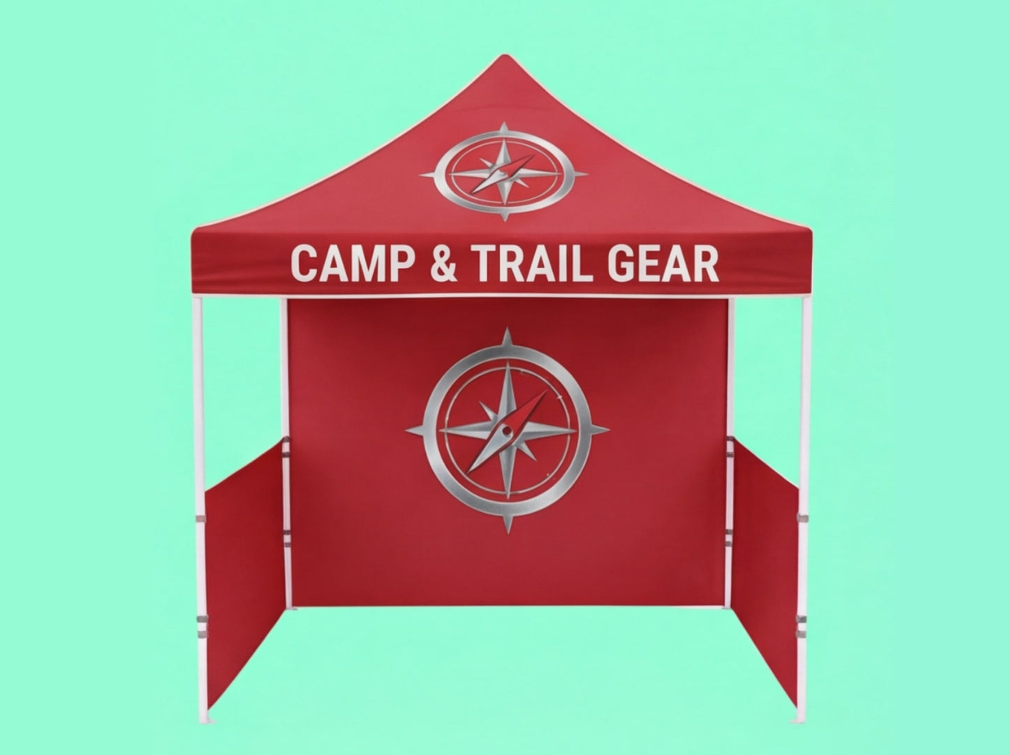 Custom Canopy Tent 10x10 for with Back Wall