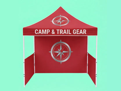 Custom Canopy Tent 10x10 for with Back Wall